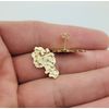 Mens 10k Yellow Gold Nugget Earrings