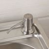 US Brushed Nickel Kitchen Liquid Soap Dispenser Bottle Single Hole Deck Mounted