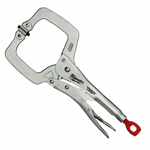 Locking C-Clamp, 11In, Chrome Plated, 1Pc