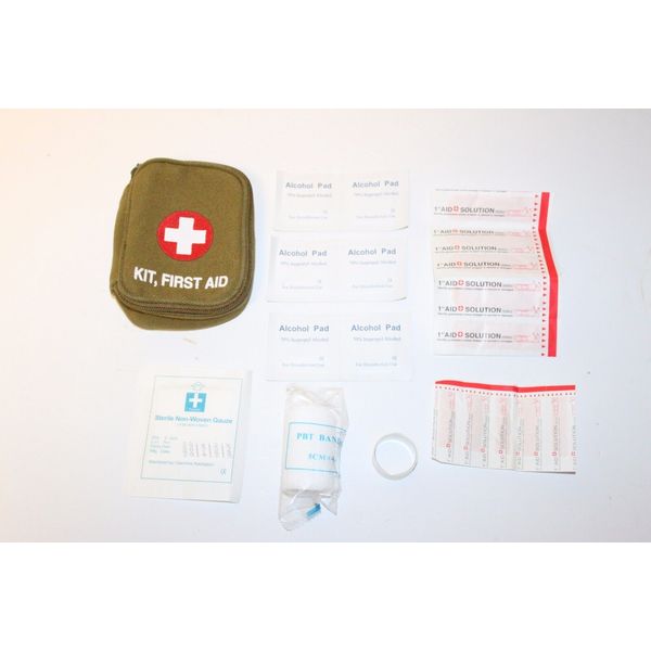 First Aid Kit Emergency Medical Survival Pouch Survival Backpacking OD Green