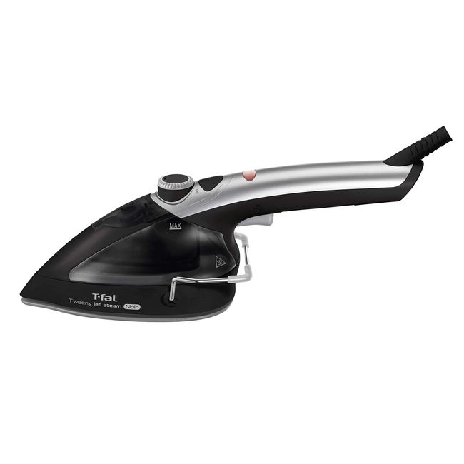 T-fal DV9001J0 Tweeny Jet Steam Noir, Black Steam Iron, Powerful Clothes Steamer, 45 Second Start Up