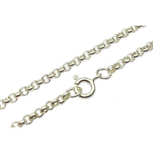 GENUINE Sterling Silver Round Link Belcher chain 24 inch