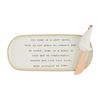 Mud Pie Our Home Everything Plate Set; plate 4" x 9" | spreader 5 1/2"