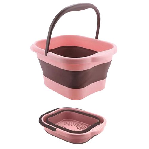 xixining Foot Bath, Folding Bucket, Foot Bath, Folding Bucket, Foldable, Convenient Storage, Lightweight, Waterproof, Thermal, Household, Multifunctional, Compact Storage, Cleaning, Outdoor, Foot