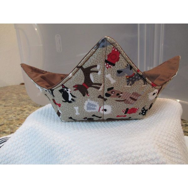 Dog Breed Soup Bowl Cozy Reversible Microwavable