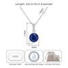 Philip Jones Sterling Silver Lapis Gemstone Necklace
