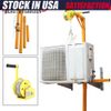 Air Conditioner Outside Installation Lifting Tool Crane Kit with 10m Rope+Hanger