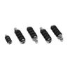 Chrome ISO Anti Vibe Foot Peg Set Front & Rear Pegs w/Shift Peg