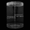 360° Rotating Makeup Organizer Adjustable Shelf Rotatable Cosmetic Organizer Box