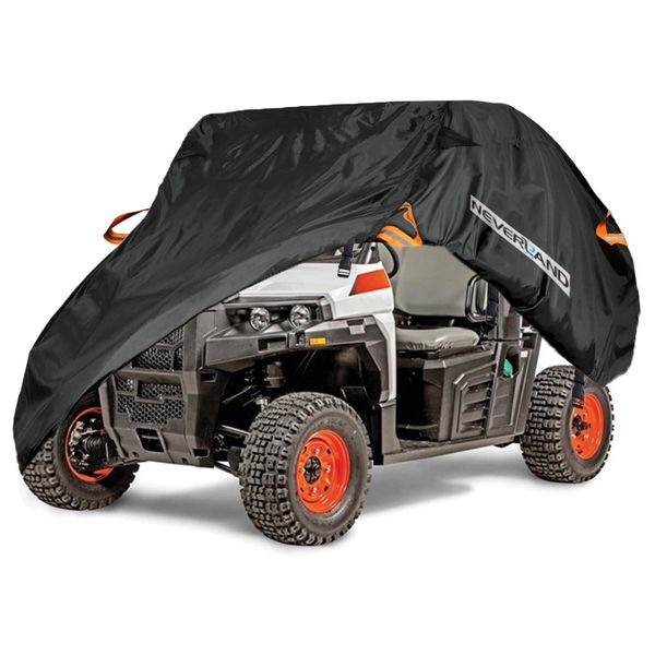 NEVERLAND UTV Cover, Storage Sun-UV Rain Snow Protector Universal for Can-Am Kawasaki Polaris Honda Yamaha Side by Side Cover 2-3 Passenger (Durable)
