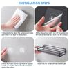12PCS Command Hooks, Shower Hooks for Shower Storage Bathroom Shelf Kitchen Corner Rack(6 * 6cm)