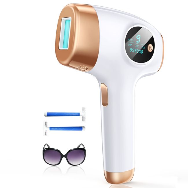 Laser Hair Removal for Women and Men, Newest 3 in 1 IPL Hair Removal, Permanent Hair Remover At Home, 9 Energy Levels, 999,900 Flashes Painless, Safe, Cleared for Facial Bikini Whole Body