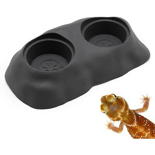 Pangea Ultimate Eco Dish, Crested Gecko Food and Water Dish for Charcoal