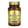 Solgar, Zinc Picolinate 22 mg,  Immune System Support, Antioxidant, 100 Tablets