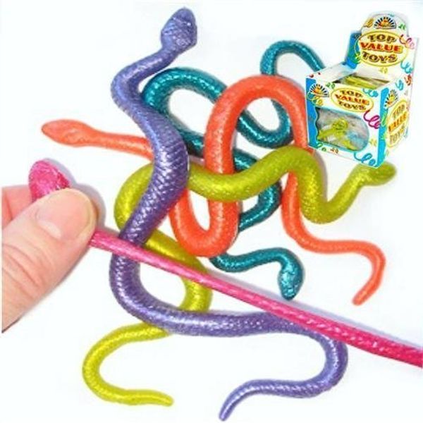 2 X 12 Stretchy Snakes - Assorted Colours