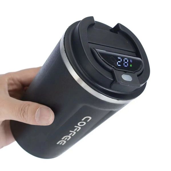 High Quality LED Temperature Display Insulated Coffee Mug 500 ml Customized