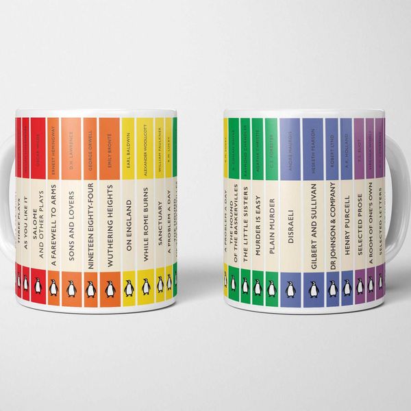A BIT OF BANTER Rainbow Penguin Classics Mug