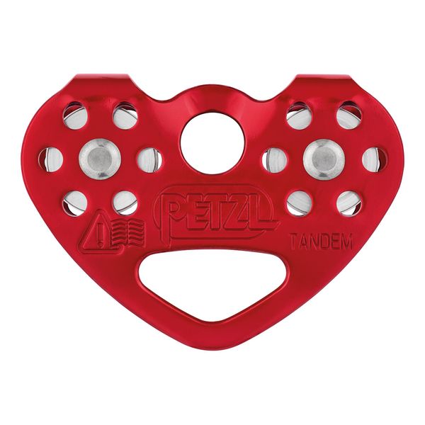 Petzl P21 TANDEM Double Pulley for Tyrolean Traverses On Rope