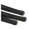 5 Meters, 6mm Braided SLEEVING - Expandable Black Braided Flexible Cable SLEEVING - Polyester