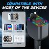 Bluetooth 5.3 Car FM Transmitter with Hands-Free Calling, Noise Canceling