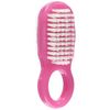 OHE Hand Wash Brush, Pink, Width 6.9 x Depth 3.9 x Height 1.7 inches (17.5 x 10 x 4.2 cm), Lorraine Soft, Hard, Double-Sided