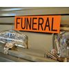 Funeral Stickers Bright Orange | 11" x 3.5" | 5pcs