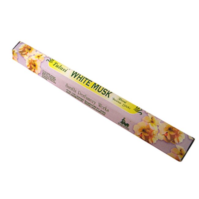 Incense White Musk Incense Stick /TULASI WHITE MUSK/Incense/Indian Incense/Asian Miscellaneous Goods (Post-mail delivery option available/1 postage fee will be charged for every 6 boxes)