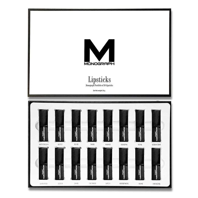 Monograph Collection Cream Lipstick Portfolio - 16 Lipsticks