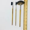 3 Pc Makeup Brush Set Detail Fan Tip Eyeshadow Brush Blue Squirrel T5