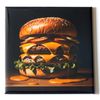 Cheeseburger Fridge Magnet (2 x 2 inches)