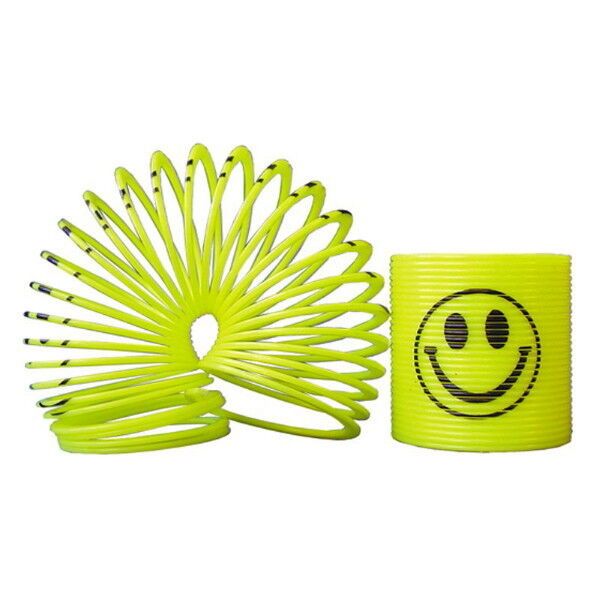 12 MINI SLINKY COIL SPRINGS 35MM 1.4" SMILE FACE PARTY FAVOR, VENDING, BIRTHDAY