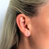 Silverly Women's 925 Sterling Silver Small Arrow Flat Stud Earrings