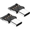Audio Fan USB Type c Converter Adapter OTG USB-A to USB-C 2 Pack