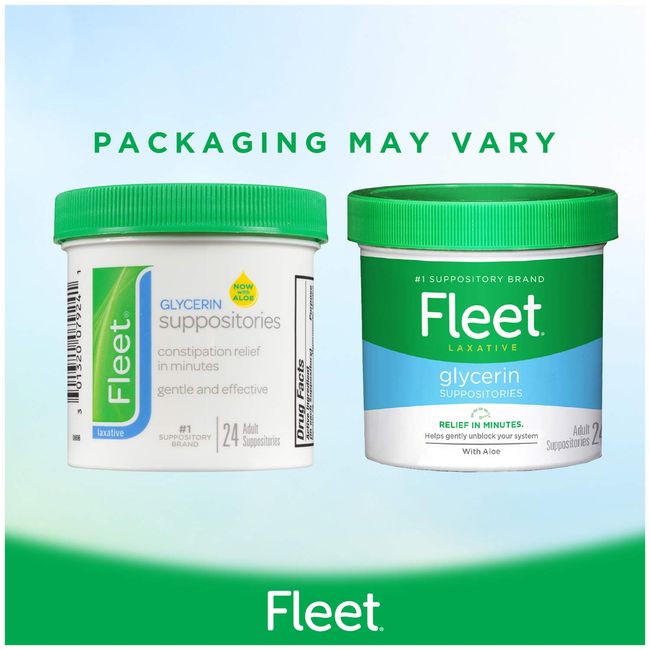 Fleet Glycerin Suppositories with Aloe Adult Size