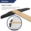 Pacific Arc 48 Inch T Square, Traditional Maple Blade with Acrylic Edge