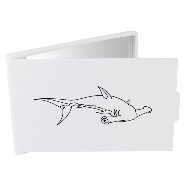 Azeeda 'Hammerhead Shark' Compact/Travel/Pocket Makeup Mirror (CM00008423)