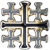 Terra Sancta Guild 1" Gold Jerusalem Cross Pin