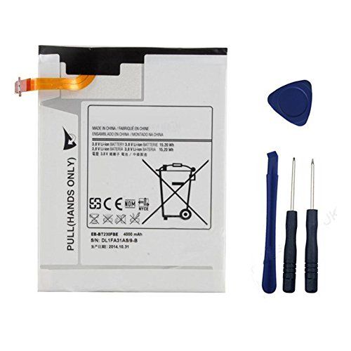 YNYNEW Replacement Tablet Battery Compatible with Galaxy TAB 4 7.0 SM-T230 SM-T235 T230NU T230R EB-BT230FBE 4000mAh 3.8V 15.20WH + Free Tools