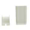 ACL 1.75 inch Surface Mount Cable Raceway Outside Elbow 90 Degree, White, 2 Pack