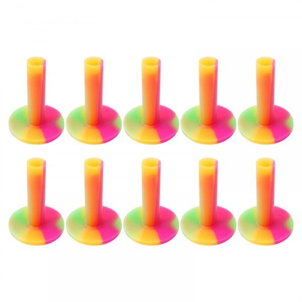 MiOYOOW 10PCS Rubber Golf Tees, Golf Training Tees Rubber Driving Range Tees for Golf Indoor Outdoor Courtyard Practice Training