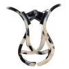France Luxe Double Tooth Claw Clip - Ivory Tokyo