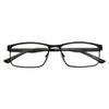 Amcedar 5-Pack Reading Glasses Men Metal Frame Rectangle Style Stainless Steel Material Spring Hinges Includes Computer Readers +2.50
