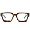 Cyxus 99% Oversized Blue Light Blocking Glasses Women Men Chunky Rectangle Chic Preppy Frame Computer 8143