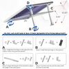 4 Pcs Solar Panel Stand Mounting Kit, Adjustable 15-30° Solar Plate Stand Tilt M