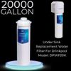 Drinkpod Replacement Water Filter for 20,000 Gallon Under Sink Filter
