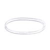 EBOOT 3 mm Clear Elastic Bands Hair Rubber Bands 500 Pieces Transparent TPU Pack of 500