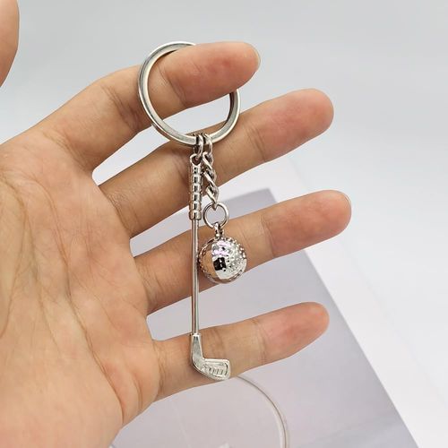 Mini Cute Key Chain Rings Soccer Basketball Badminton Bowling Baseball Table Tennis Golf Keychain for Men Women Boys Girls