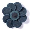 25PCS 2" Roll Lock Sanding Discs Fine Blue Quick Change Discs polishing