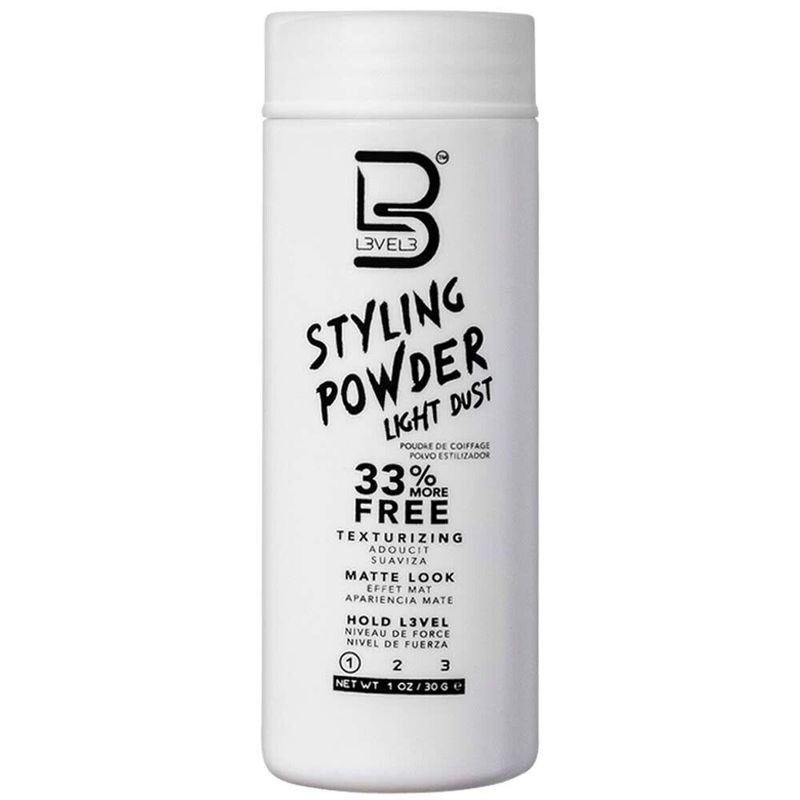 BARBER BEAUTY SALON L3VEL3 LEVEL HAIR STYLING TEXTURIZING POWDER LIGHT ...