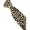 Frederick Thomas cream and beige leopard print cotton design men-s tie
